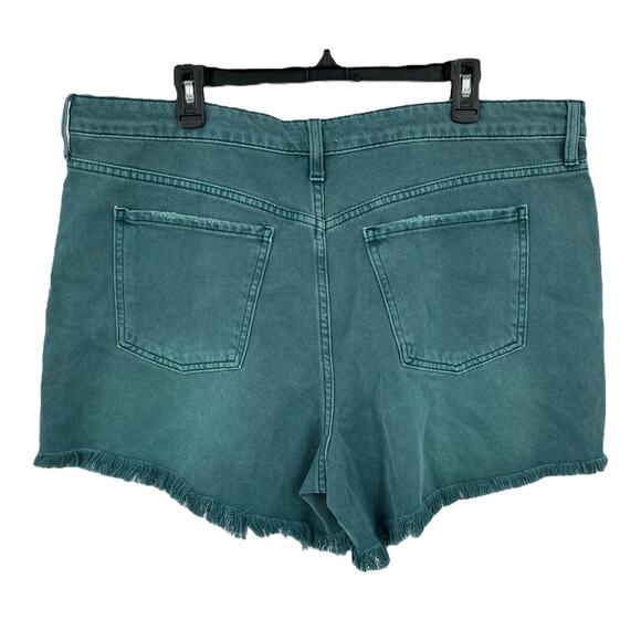 Kut from the Kloth shorts Jane high rise long inseam teal size 18 - Picture 2 of 4